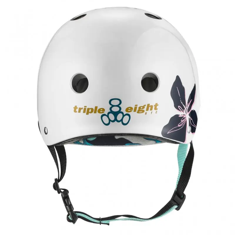 Triple Eight - The Certified Sweatsaver Helmet Floral - Skate Helm - L/XL